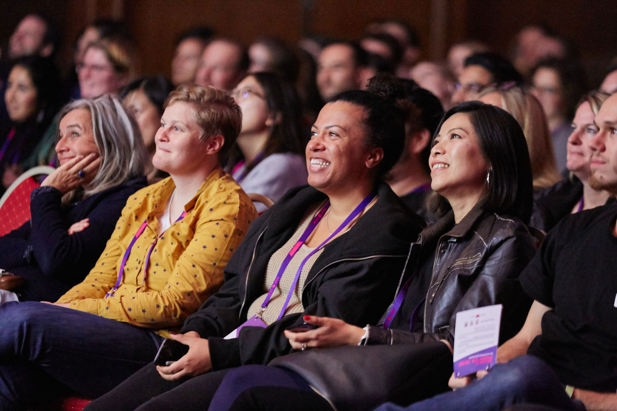 Audience of Push UX Conference during Laura Vidal's talk 